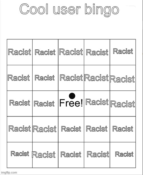 Cool user bingo | image tagged in cool user bingo | made w/ Imgflip meme maker