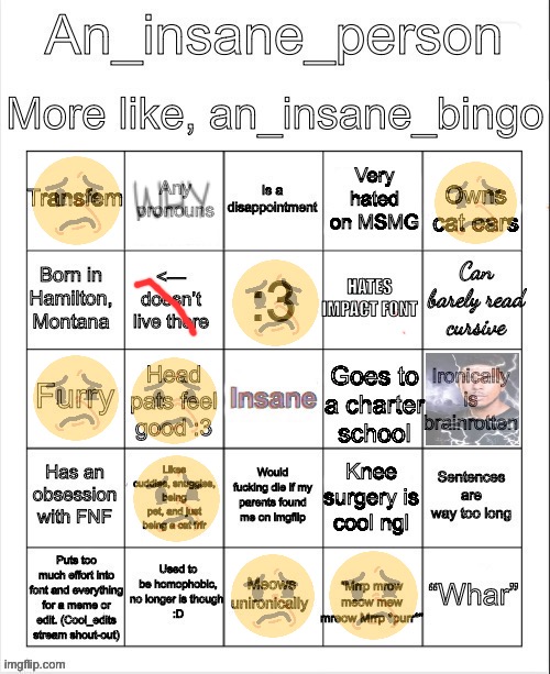 The name doesn’t lie | image tagged in an insane bingo new years day 2025 | made w/ Imgflip meme maker