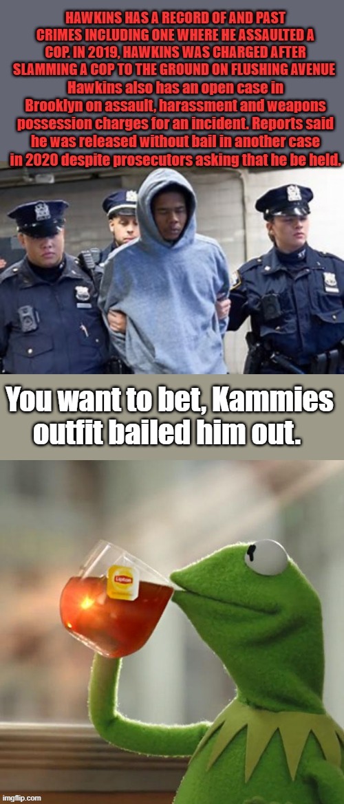 23-year-old 'maniac' Kamel Hawkins who shoved random man in front of NYC subway train? | made w/ Imgflip meme maker