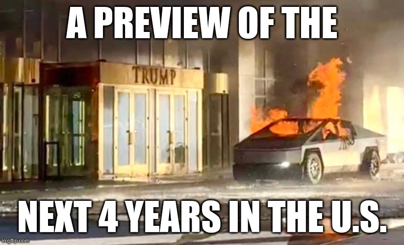 A Preview | A PREVIEW OF THE; NEXT 4 YEARS IN THE U.S. | image tagged in trump,musk,maga,fascists,morons,losers | made w/ Imgflip meme maker