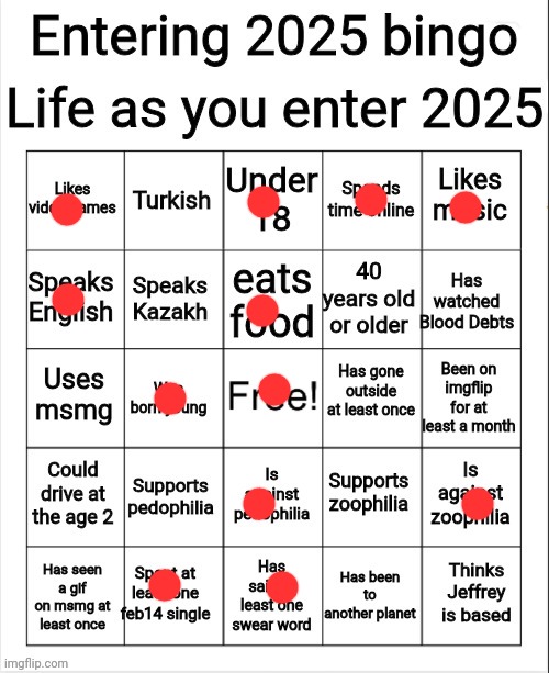 BINGO! | image tagged in entering 2025 bingo | made w/ Imgflip meme maker