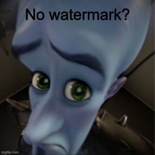 Megamind peeking | No watermark? | image tagged in megamind peeking | made w/ Imgflip meme maker