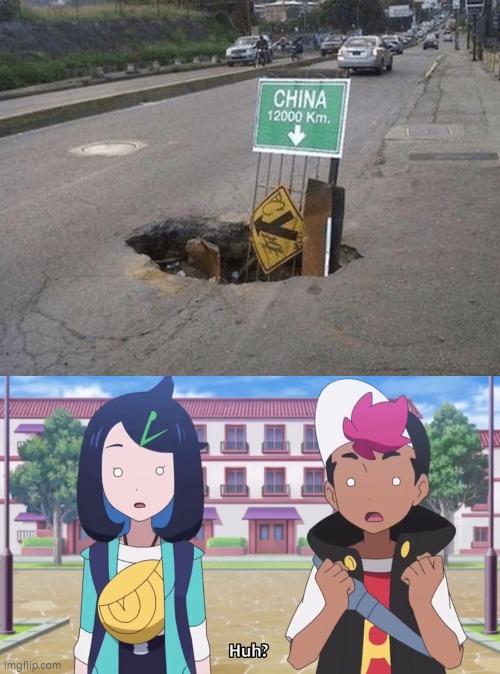 Are they sure this hole will fall us to China? | image tagged in hole,china | made w/ Imgflip meme maker