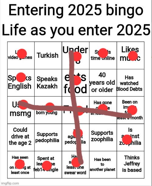 Entering 2025 bingo | image tagged in entering 2025 bingo | made w/ Imgflip meme maker