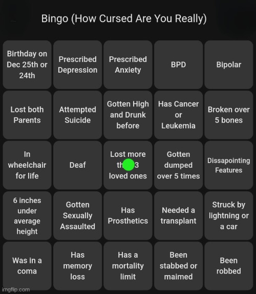 literally it | image tagged in how cursed are you bingo | made w/ Imgflip meme maker