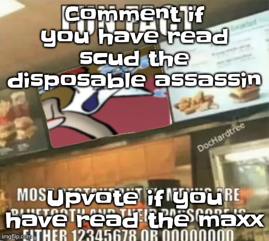 Let's face it nobody gonna, both are too obscure | Comment if you have read scud the disposable assassin; Upvote if you have read the maxx | image tagged in fun fact | made w/ Imgflip meme maker
