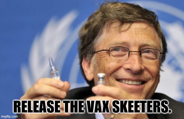 Bill Gates loves Vaccines | RELEASE THE VAX SKEETERS. | image tagged in bill gates loves vaccines | made w/ Imgflip meme maker