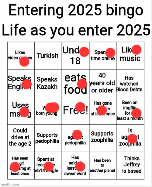 Entering 2025 bingo | image tagged in entering 2025 bingo | made w/ Imgflip meme maker