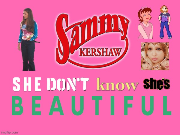 She Don't Know She's Beautiful (Fan Made) | image tagged in pretty girl,beautiful girl,girl,fanart,country music,90s | made w/ Imgflip meme maker