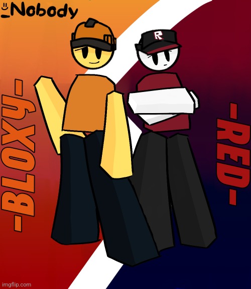 Two of my goofy ahh Roblox Ocs :] | made w/ Imgflip meme maker