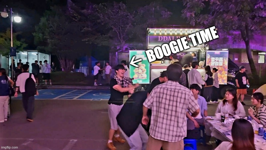 JWJ Boogie | 🡨  BOOGIE TIME | image tagged in jwj boogie | made w/ Imgflip meme maker