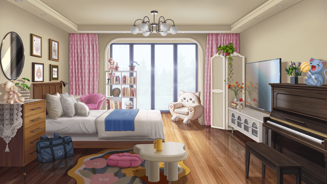 DDLC Monika's Bedroom Blank Meme Template