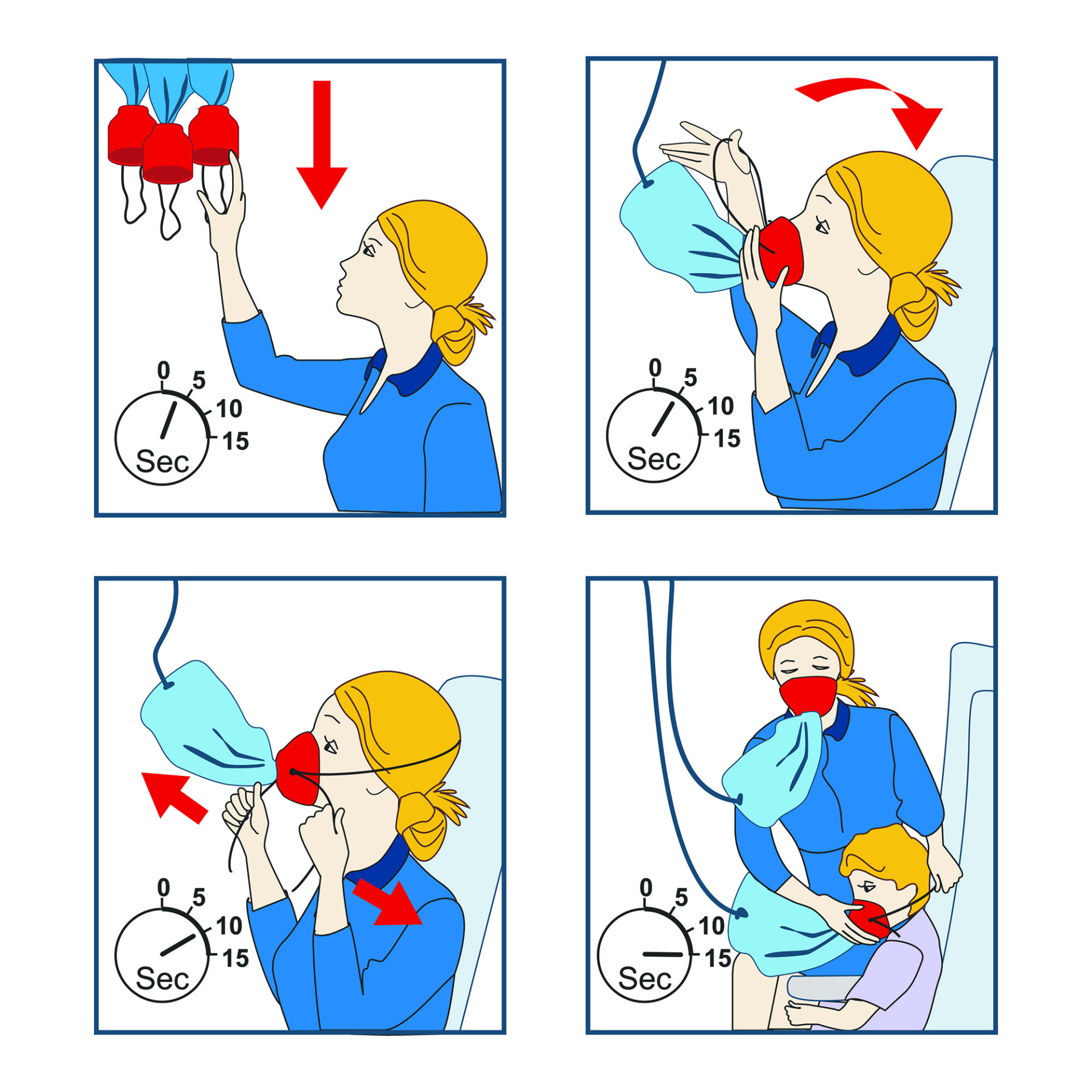 Put on your own oxygen mask first Blank Meme Template