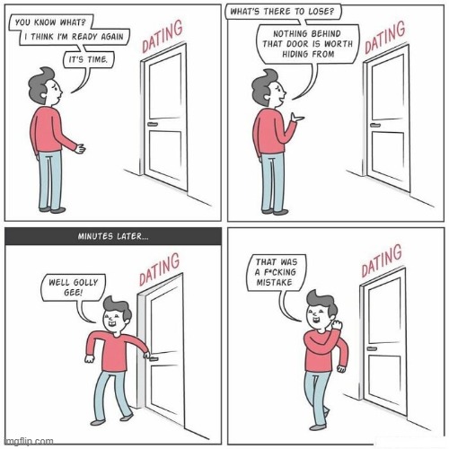 Dating | image tagged in comics | made w/ Imgflip meme maker