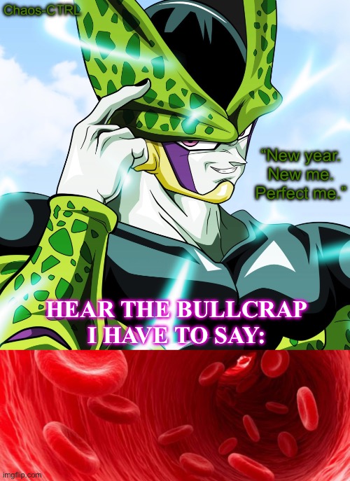 High Quality Chaos-CTRL Perfect Cell temp Blank Meme Template