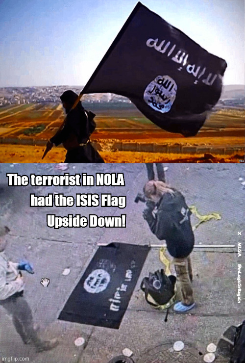 What kind of ISIS fanatic doesn't know which way is up on their flag? The DEI CIA kind | made w/ Imgflip meme maker