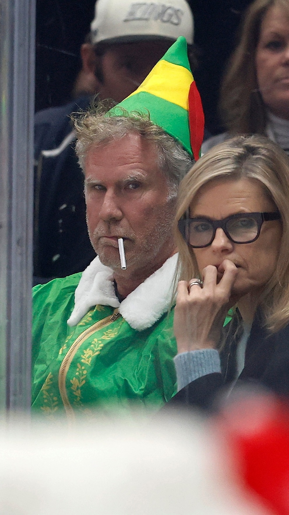 High Quality Buddy The Elf At A NHL Game Meme Blank Meme Template