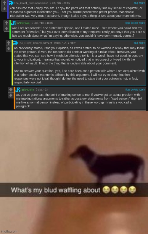 image tagged in what's my blud waffling about | made w/ Imgflip meme maker