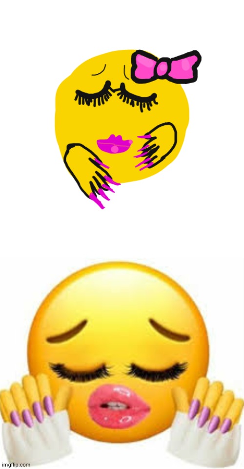 tried drawing ts emoji | image tagged in i've been a nasty girl nasty,ahh homie | made w/ Imgflip meme maker