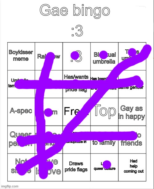 Not gay as in happy, Trans as in dysphoria | image tagged in gae bingo | made w/ Imgflip meme maker