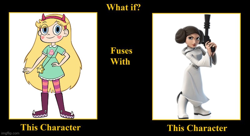 Star Butterfly Fuses With Princess Leia | image tagged in what if fuses,star butterfly,star vs the forces of evil,princess leia,star wars,disney princess | made w/ Imgflip meme maker