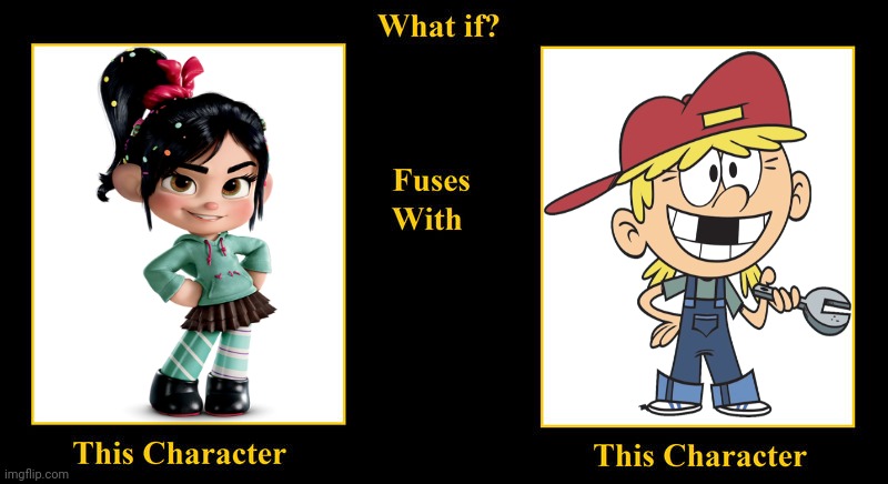 Vanellope Von Schweetz Fuses With Lana Loud | image tagged in what if fuses,vanellope von schweetz,lana loud,the loud house,loud house,wreck it ralph | made w/ Imgflip meme maker