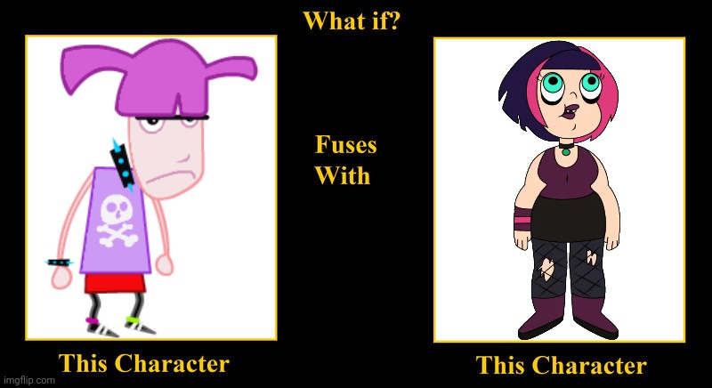 Poppy Yasamazaki Fuses With Ingrid Bloomgren | image tagged in what if fuses,poppy,lola and virginia,star vs the forces of evil,ingrid bloomgren,goth girl | made w/ Imgflip meme maker