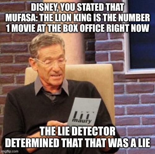 Why must you lie? | image tagged in maury lie detector,disney,paramount,mufasa,sonic the hedgehog,sega | made w/ Imgflip meme maker