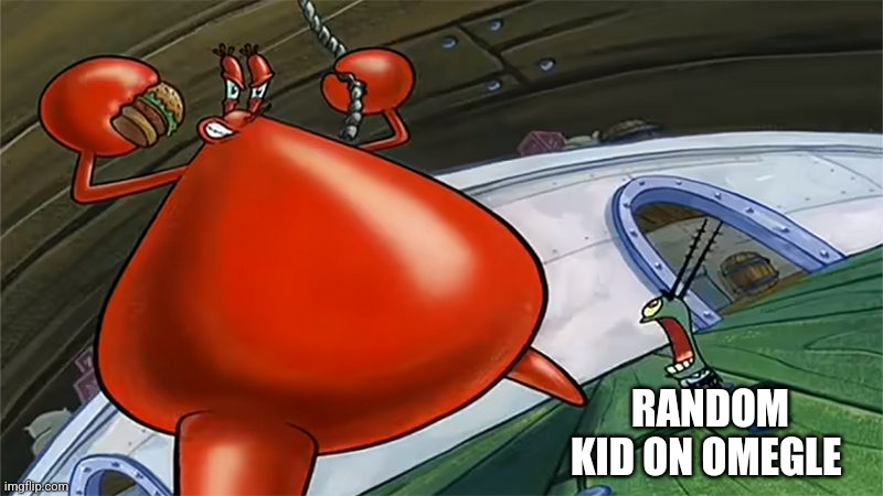 Good grief, he's naked | RANDOM KID ON OMEGLE | image tagged in good grief he's naked | made w/ Imgflip meme maker