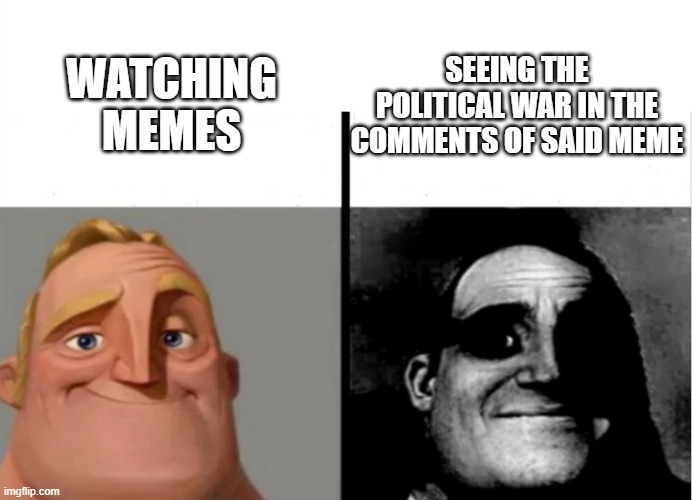 Teacher's Copy | WATCHING MEMES SEEING THE POLITICAL WAR IN THE COMMENTS OF SAID MEME | image tagged in teacher's copy | made w/ Imgflip meme maker