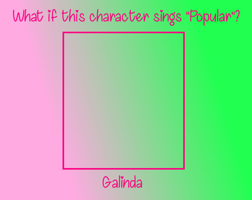 what if this character sings popular ? Blank Meme Template