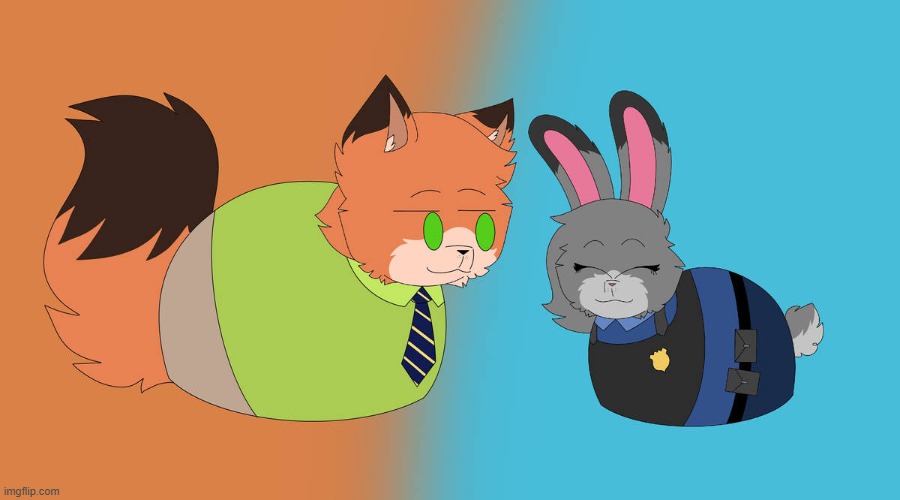 they L O A F (Art credit: KuwoShiZilla) | image tagged in zootopia,nick,judy,loaf,l o a f,why are you reading the tags | made w/ Imgflip meme maker