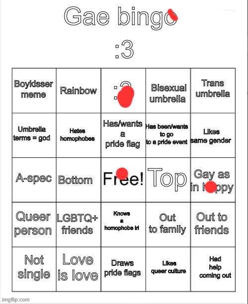 Gae bingo | image tagged in gae bingo | made w/ Imgflip meme maker