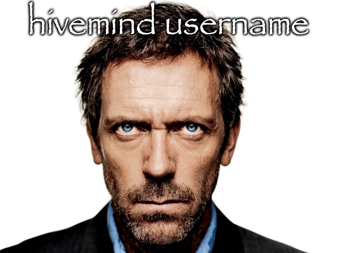 hivemind hivemind | hivemind username | image tagged in house md | made w/ Imgflip meme maker