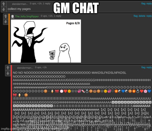 pages collected | GM CHAT | image tagged in pages collected | made w/ Imgflip meme maker