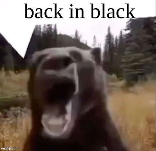 Fedy Faber | back in black | image tagged in fedy faber | made w/ Imgflip meme maker