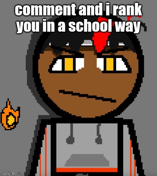 Claire themed Carl Molter | comment and i rank you in a school way | image tagged in claire themed carl molter | made w/ Imgflip meme maker