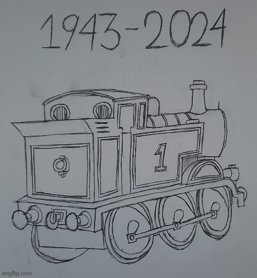 Oh boy... | image tagged in britt allcroft,thomas the tank engine,unexpected,memorial,drawing | made w/ Imgflip meme maker