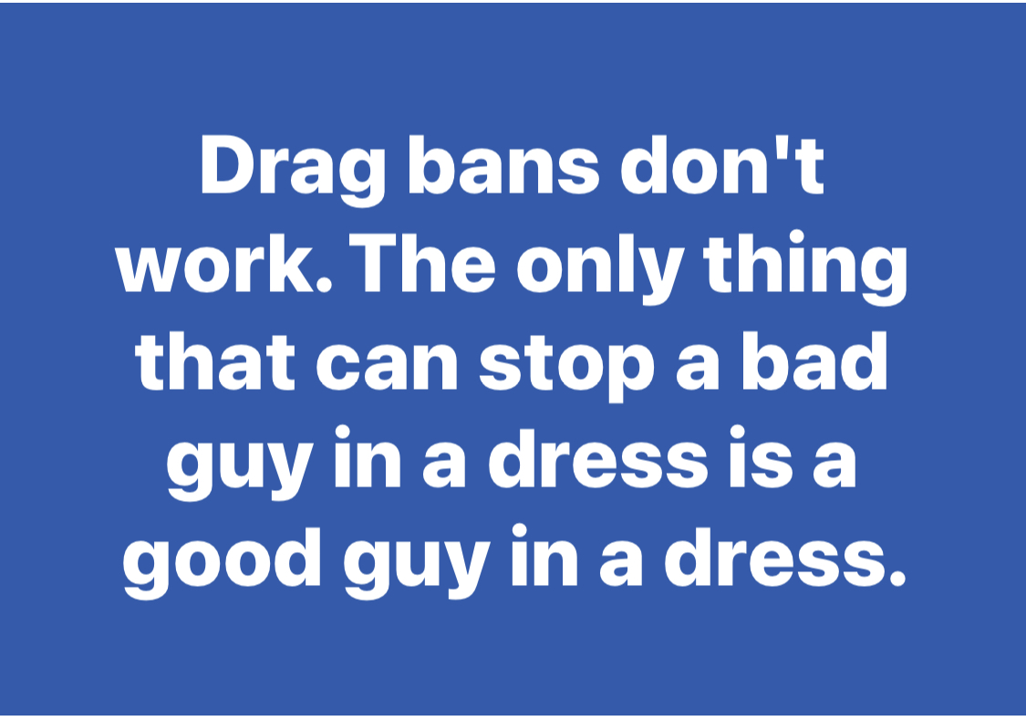 Drag bans don't work Blank Meme Template