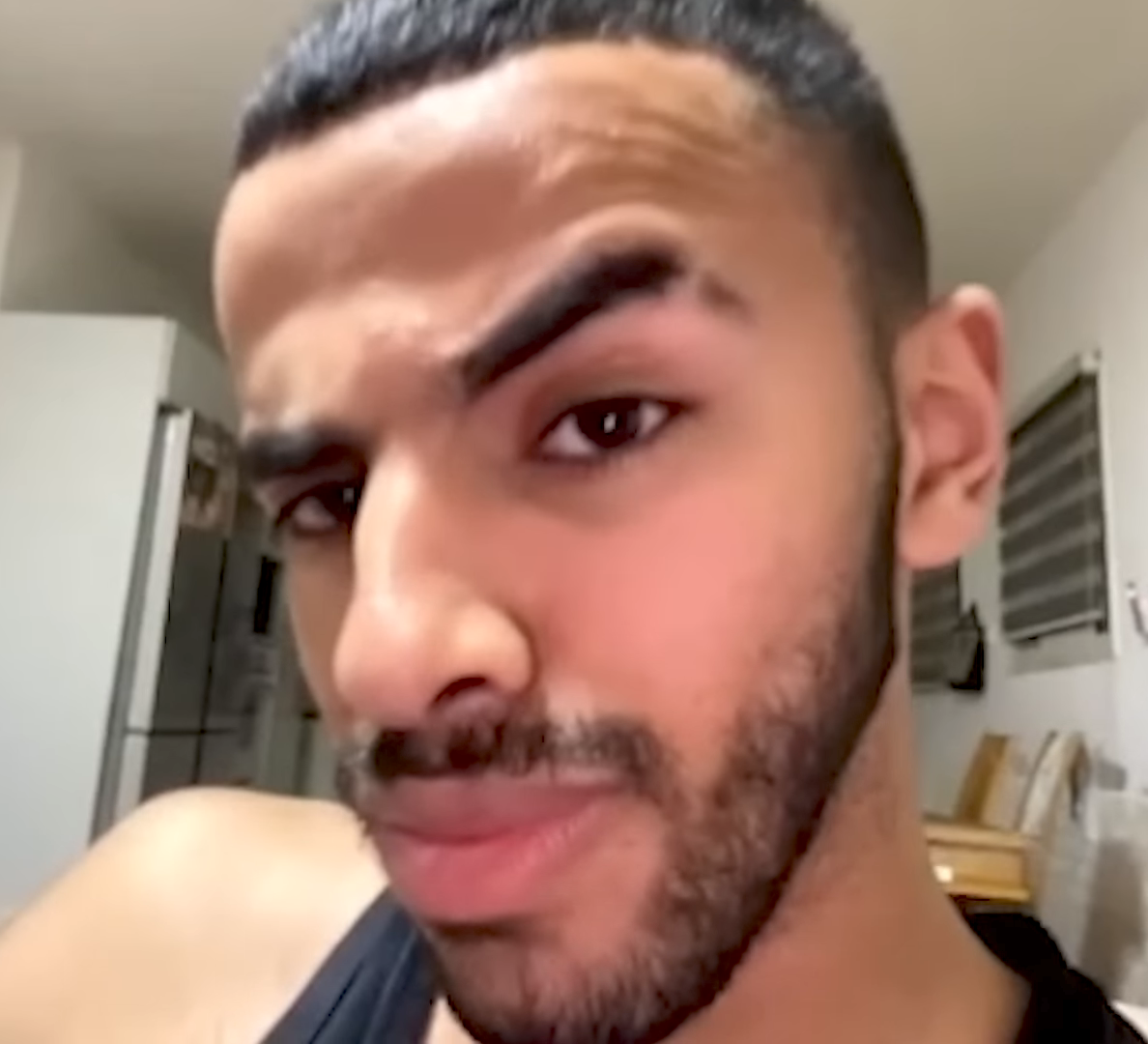 Omegle eyebrow Blank Meme Template