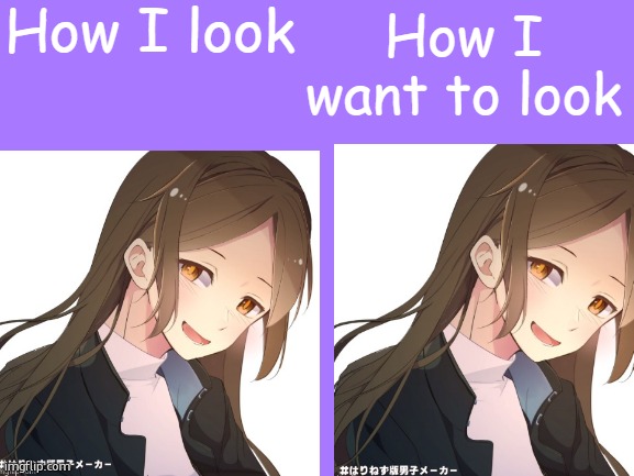 How I look VS how I want to look | image tagged in how i look vs how i want to look | made w/ Imgflip meme maker