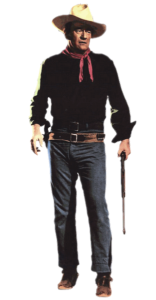 John Wayne with rifle Blank Meme Template