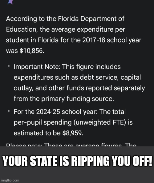 YOUR STATE IS RIPPING YOU OFF! | made w/ Imgflip meme maker