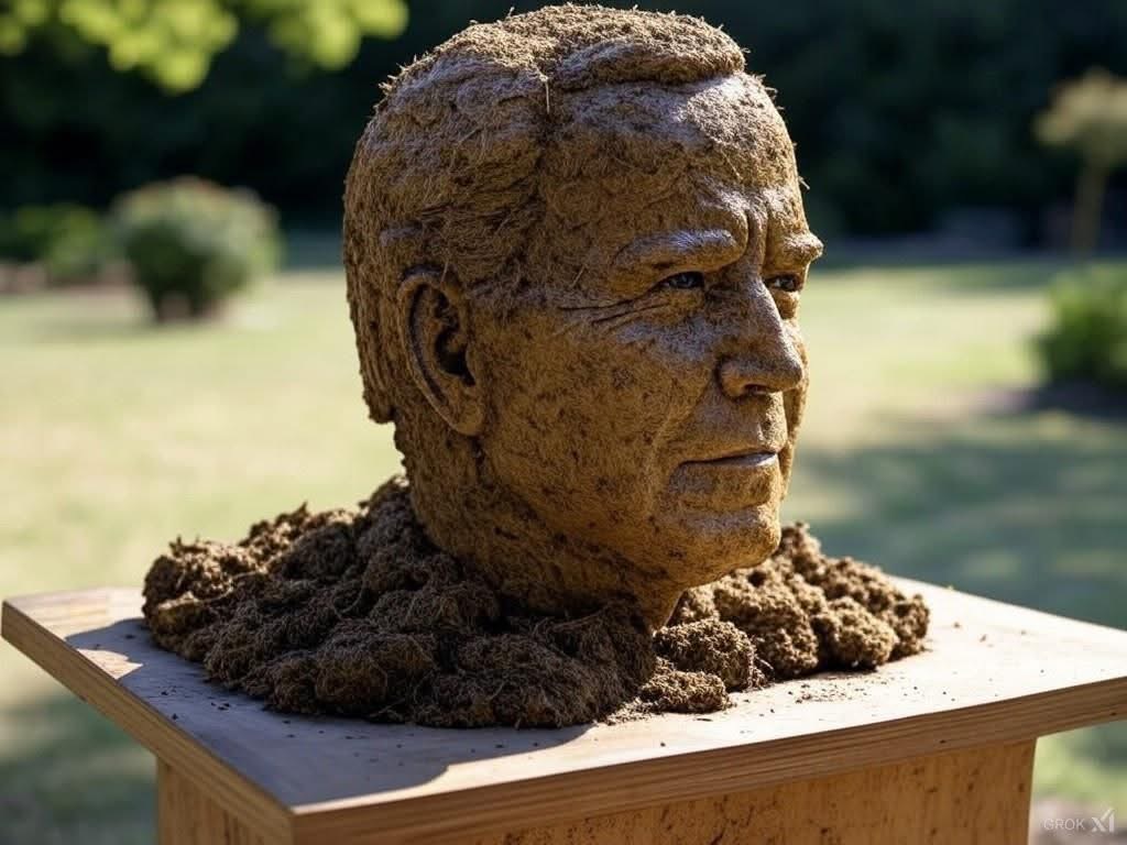 High Quality Joe Biden Shit Statue Blank Meme Template