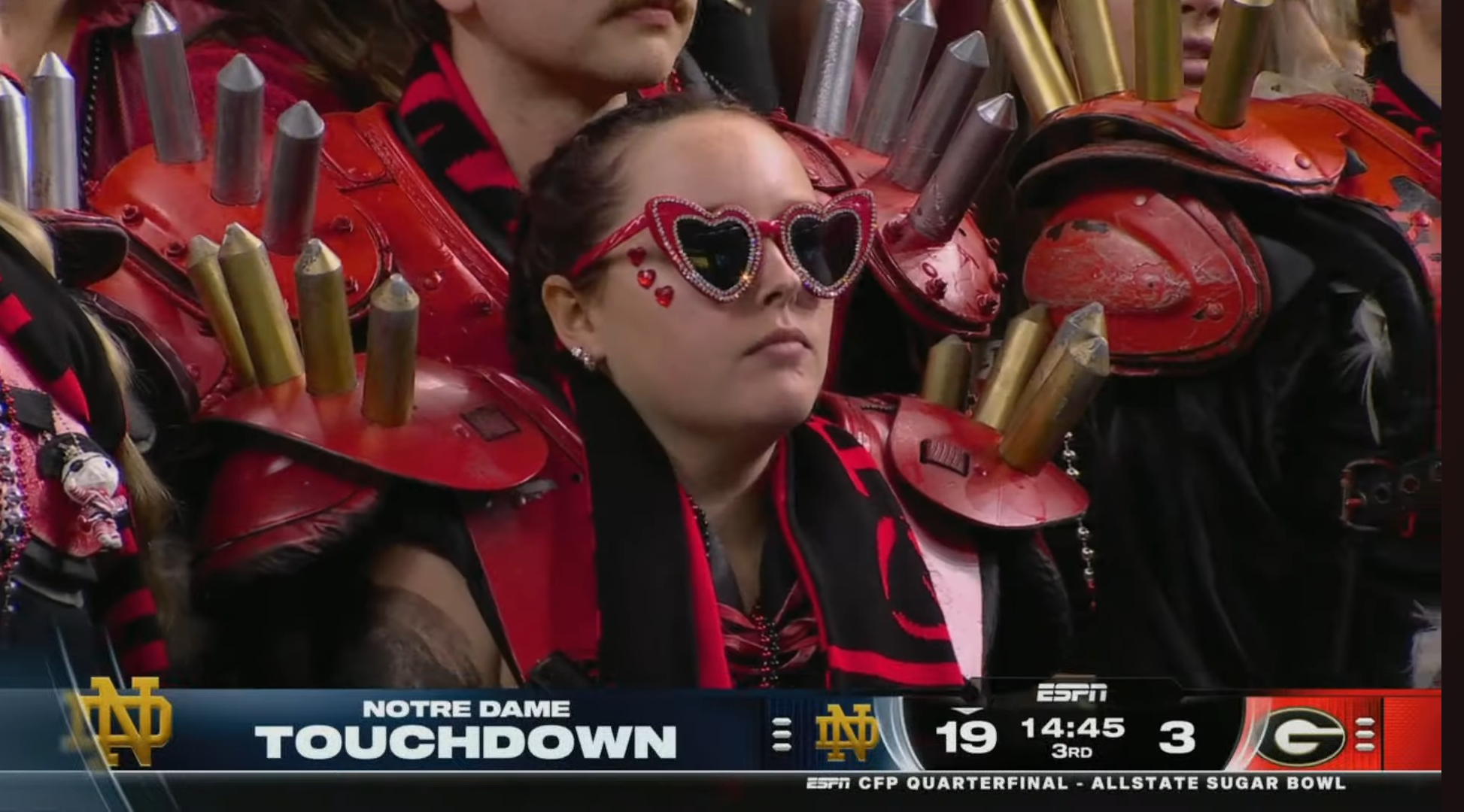 Shocked Georgia fan Blank Meme Template