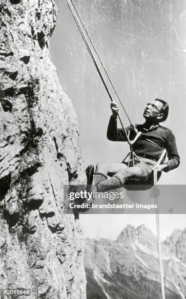 Viktor Frankl rock climbing 1948 Blank Meme Template