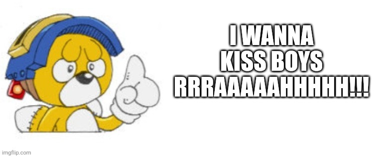 Tails doll says | I WANNA KISS BOYS RRRAAAAAHHHHH!!! | image tagged in tails doll says | made w/ Imgflip meme maker