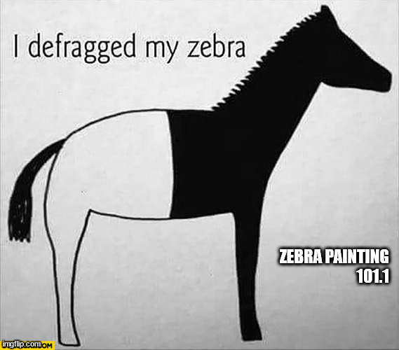 ZEBRA PAINTING
101.1 | image tagged in right amount wrong application | made w/ Imgflip meme maker