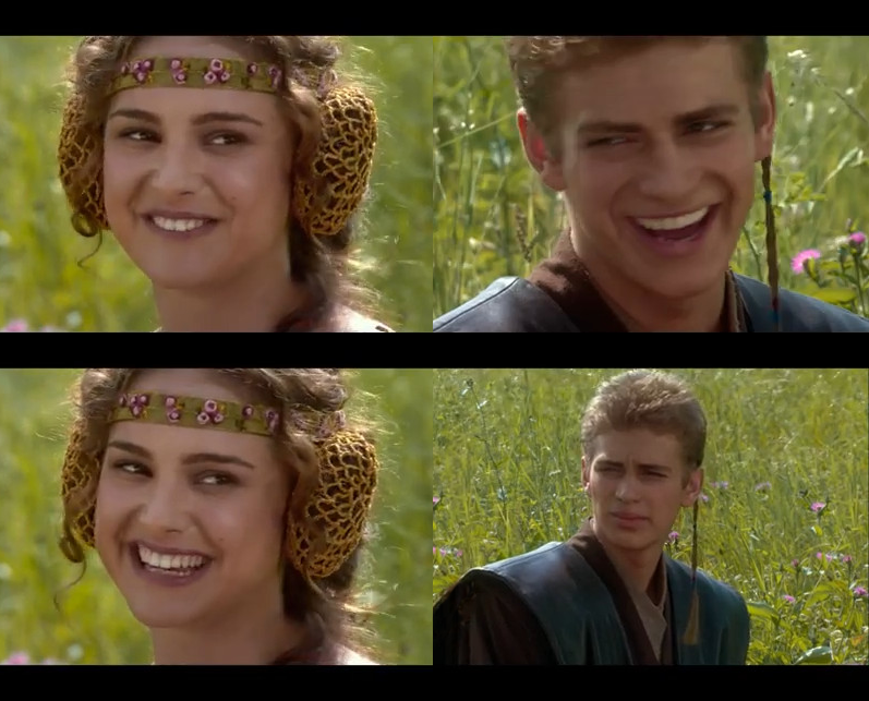 Reverse Anakin & Padme at Naboo Blank Meme Template