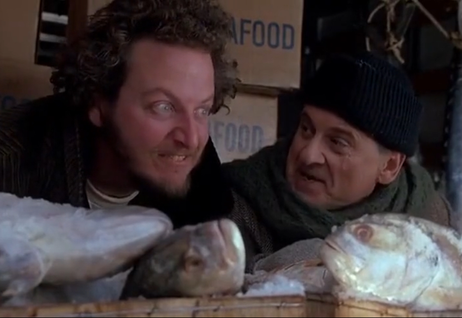 Home Alone fish Blank Meme Template